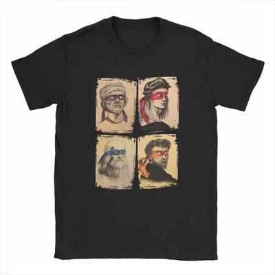 Science Turtles T-Shirt Women Men Mutant Ninja Short Sleeve Humor Tee Shirt O-Neck Funny Tops Printed Graphic T Shirt