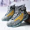 Men Boots Winter Snow Boots Plush Warm High Top Men Sneakers Fashion Sports Shoes Men Waterproof Non-Slip Tennis Shoes Male