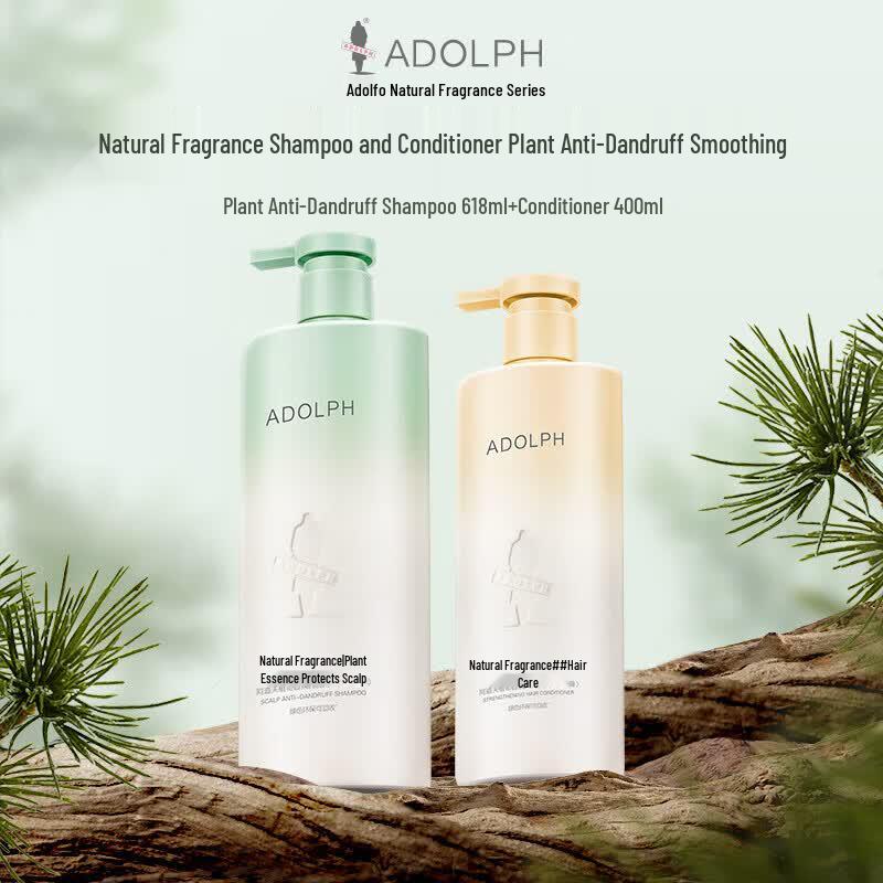 

Adolph Natural Plant Fragrance Anti-Dandruff Shampoo & Conditioner Set