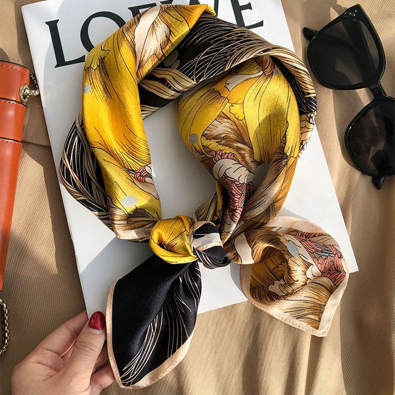 Peony Koi Mulberry Silk Scarf Female Spring And Autumn Foreign Style Versatile 70 Chinese Square Scarf Silk Scarf Decoration