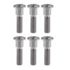 Titanium Alloy M8x20 22 30 33mm Motorcycle Disc Brake Caliper Bolts for Yamaha Suzuki (6pcs) (M8x30mm, Titanium)