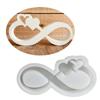Love Ribbon Candle Molds Heart Ribbon Resin Molds for Making Candle Soap Chocolate Mousses Fondant Decorations