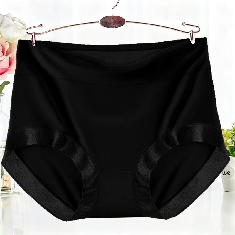 Large Size Women's Mid-waist Underwear Is Soft and Breathable, Skin-friendly and Comfortable, Daily Panties