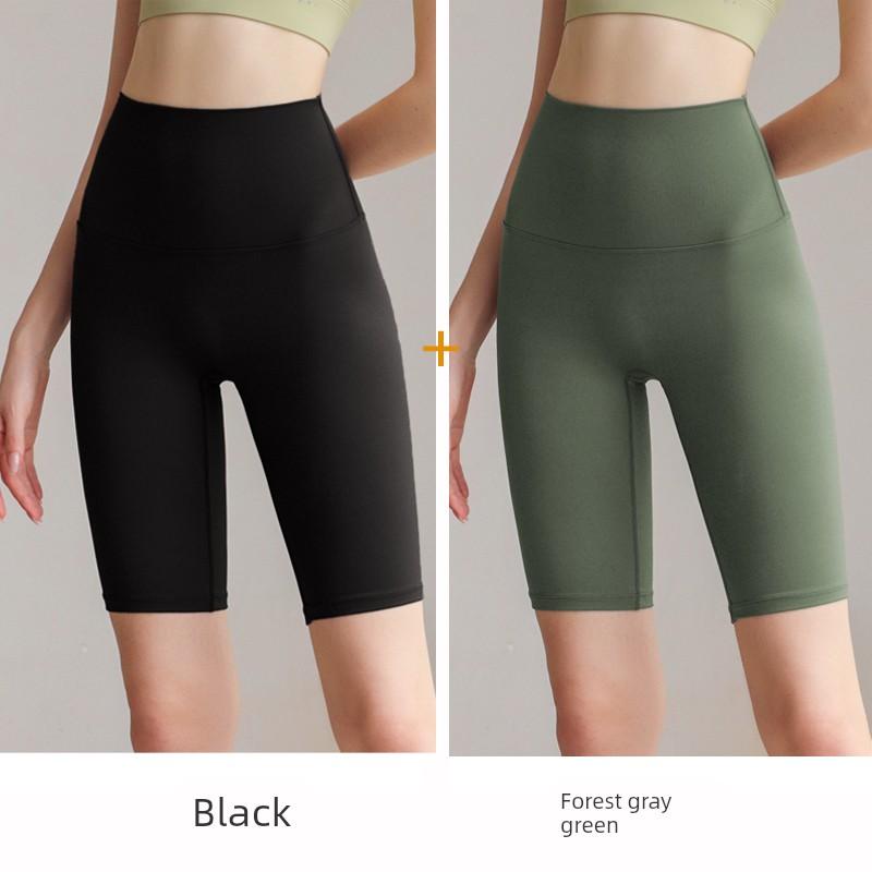Summer Sports Shorts Women's Skinny Yoga Pants Nude Feel Sports and Fitness Shorts High Waist Hip Lift Cycling Shorts