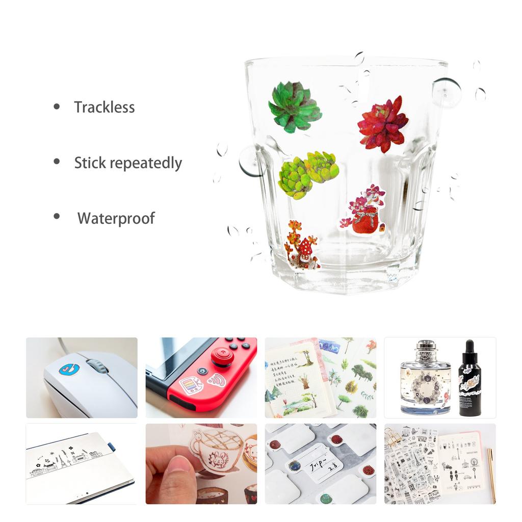 Decorative Sticker Pack for 72 12 Assorted Washi Decorative Adhesive Graffiti Patches Adults 1500+ Designs, Sheets, Themes, Stickers, Stickers,