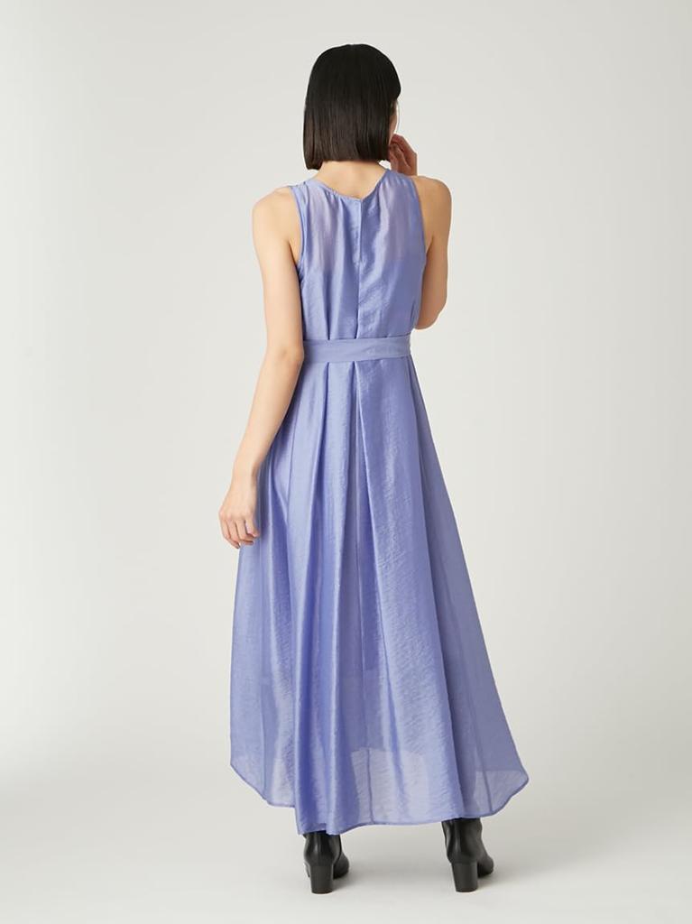 Clear Line Dress FWFO254261 BLU 1 Semi-sheer