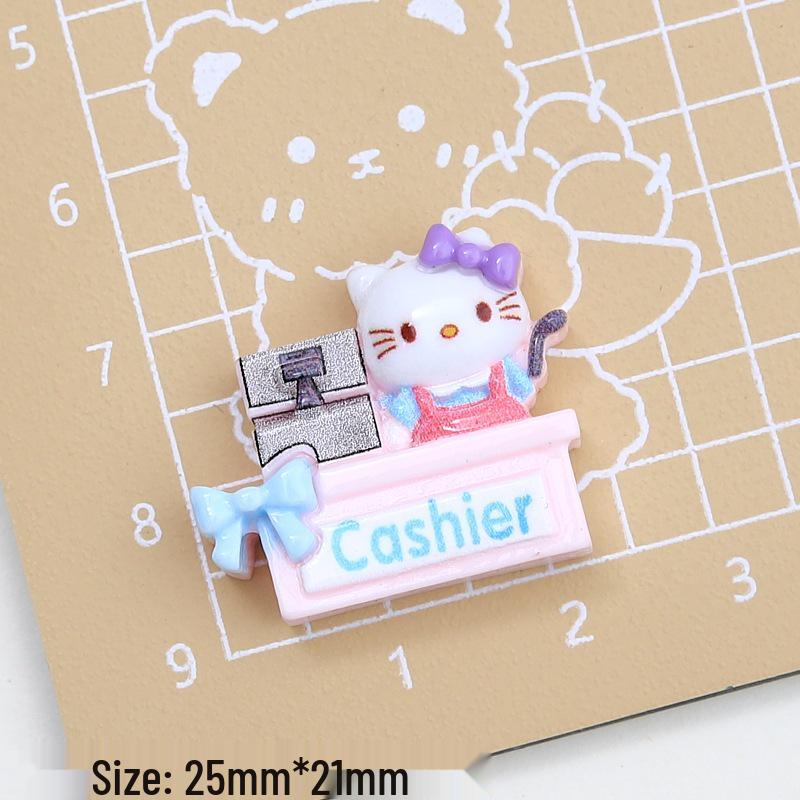 Adorable Resin Cartoon Cat Shoe Buckle & Creative DIY Jewelry Hair Clip Accessories