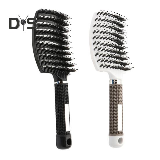 

2 шт. вентилируемая щетка для волос портативная антистатическая тонкая густая вьющаяся длинная влажная сухая щетка для волос для женщин и девочек массаж кожи головы укладка волос распутывание расческа E