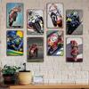 Vintage Metal Tin Signs Motor Sports Posters Decor Motorcycle Racing Retro Metal Plaque Wall Art Decor for Garage Bar