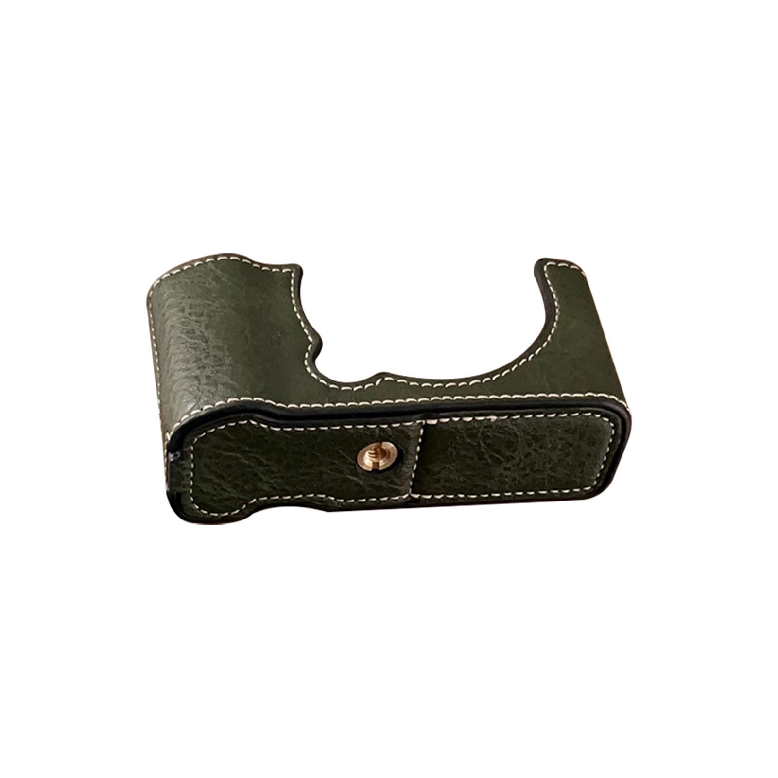 Demi-Étui d'Appareil Photo en Cuir PU Anti-Rayures Étui de Transport pour Appareil Photo avec Sangle d'Épaule Compatible avec   X-M5