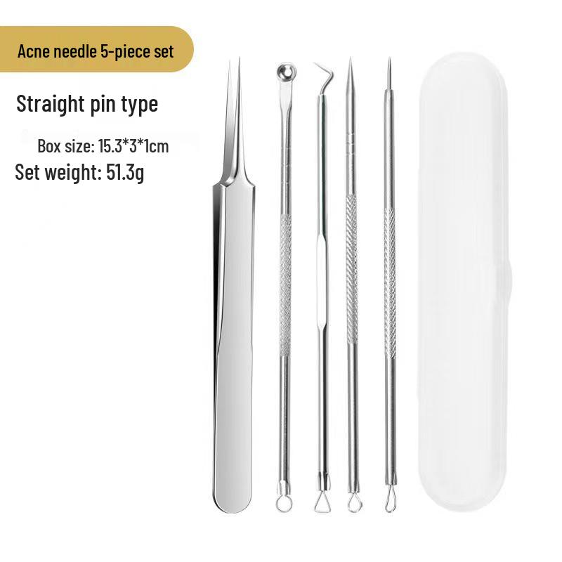 Stainless Steel Blackhead & Acne Remover Needle Kit