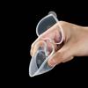 20pcs Transparent Love Shape Seasoning Box with Hinged Lids Pigment Paint Box  Takeout Package