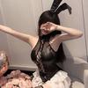 Sex underwear sexy cos one-piece private meeting bunny girl pure desire bow uniform suit backless tight suit