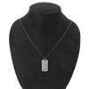 Emporio Armani Necklace Pendant in Black/Gunmetal [Used]