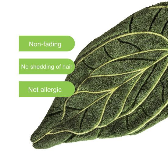 Blattform Handtuch Saugfähiges Handtuch mit Aufhängeschlaufe Dekoratives Grünes Blatt Handtuch zum Händetrocknen Küche Badezimmer Verwendung