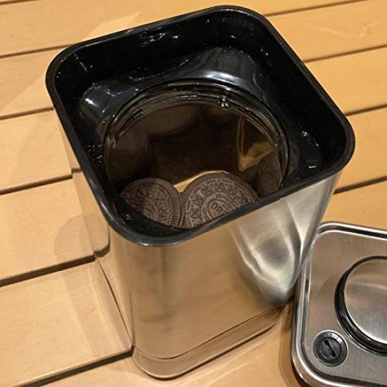 Dalton Cube Jar with Press Lid, Small, K915-1285S