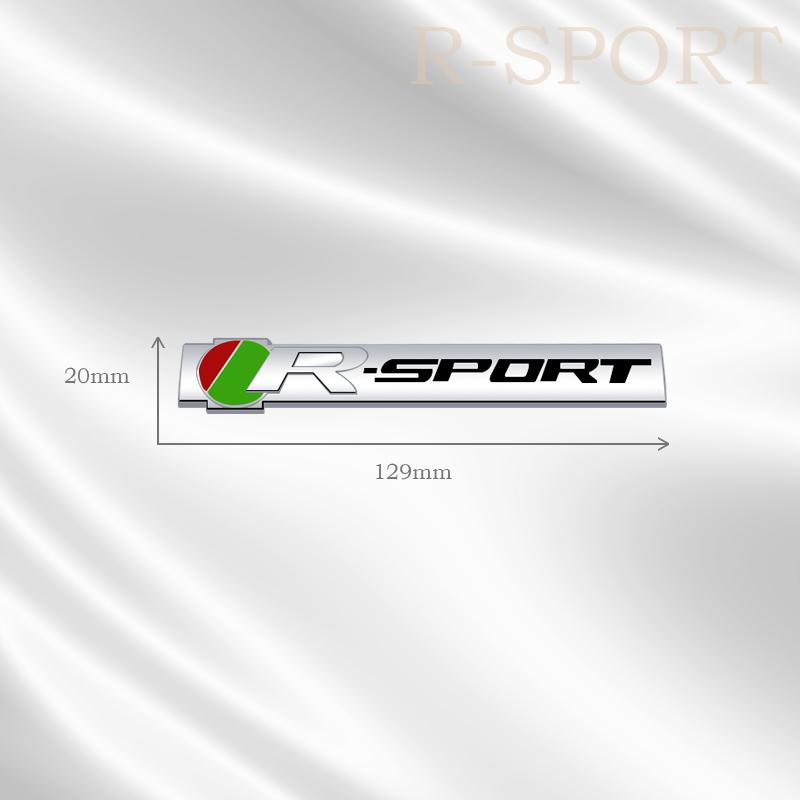 3D-Plakette R SPORT Design Autoaufkleber Heckklappe Karosserie Buchstaben Emblem für Jaguar F-TYPE F-PACE E-PACE I-PACE X-Type Zubehör NN26