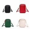 PU Leather Cell Phone Bag Soft Cowhide Shoulder Bag Fashion Coin Purse  Shopping