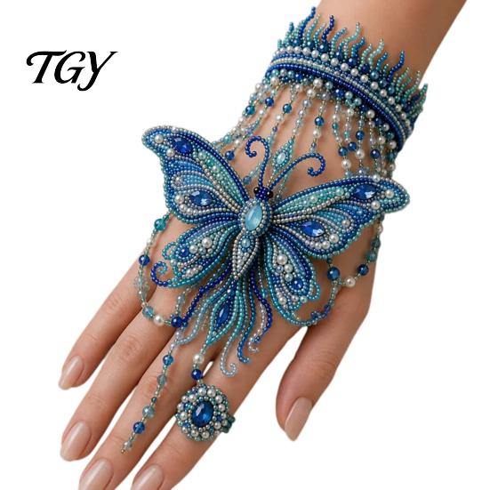 Pulsera Ajustable DIY Kit de Mano con Cuentas, Set para Hacer Joyería con Tejido de Cuentas, Kit de Manualidades de Cadena Hecha a Mano para Regalos de Adultos Amantes de las Manualidades