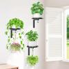 Wall Mounted Floating Flower Display Stand Metal Wall Plant Stand Plant Hangers  Indoor Outdoor