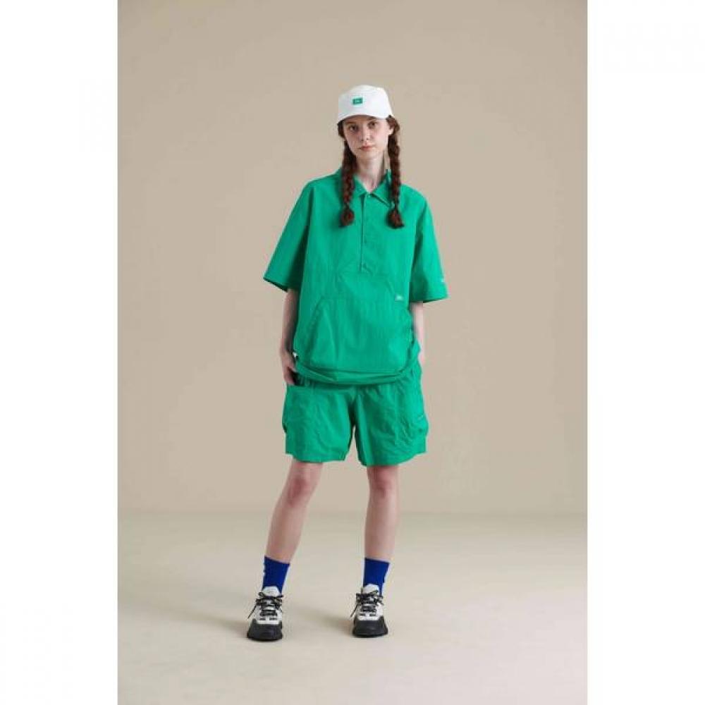 Bbc Earth Short Sleeve Snap Anorak  Green painted/90