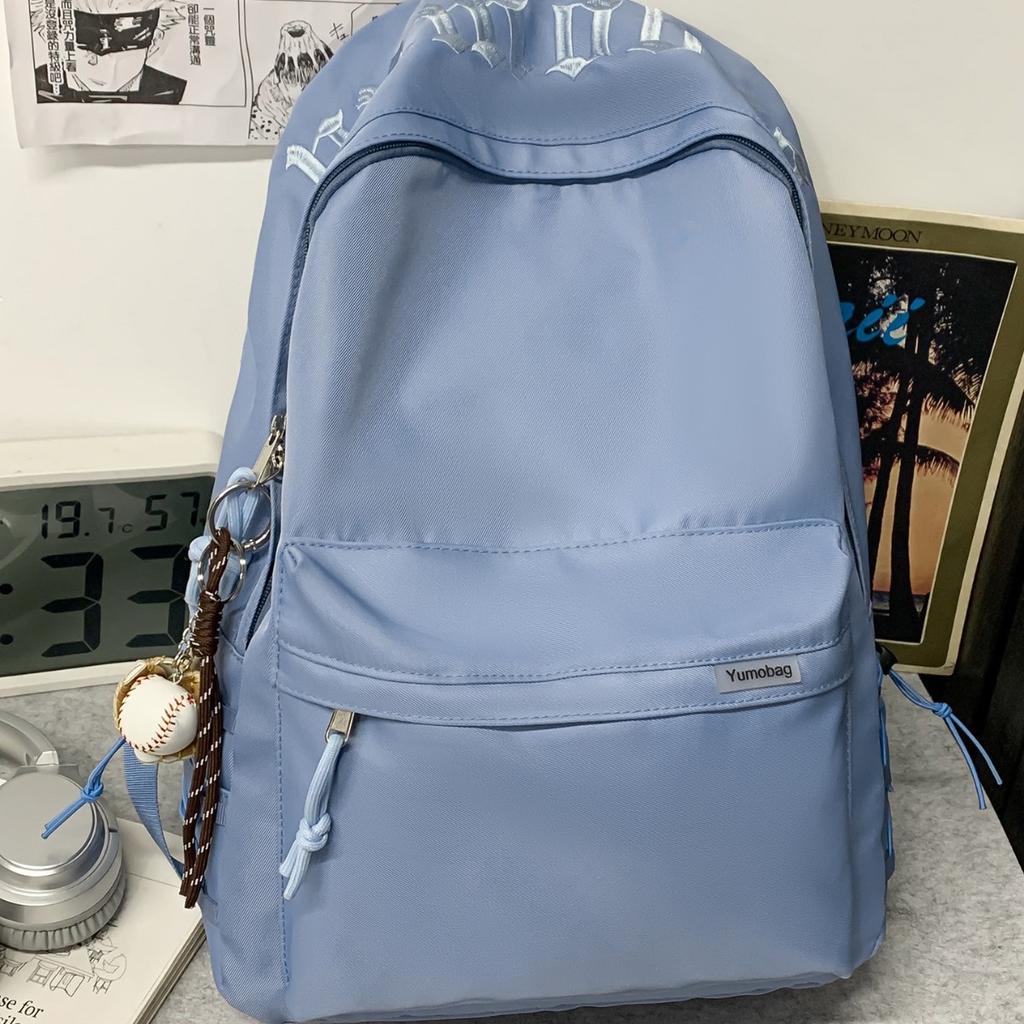 Schoolbag School Bag Junior High School Male High School Student College Student Fashion Simple Versatile Backpack Female Simple College Style 
