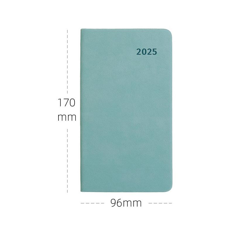Leather Agenda 2025 Monthly Planner Notebooks Portable A6 Diary Notepad Journal Notebook Office Accessories Mini Pocket Notepad