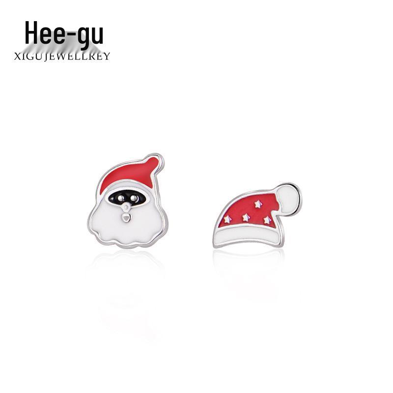 

Higu S925 Silver Christmas Series Stud Earrings - Sweet & Lovely Christmas Series