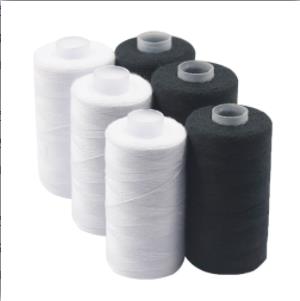Home Sewing Thread DIY Hand Sewn Black And White Thread 500m 402 Polyester Sewing Thread Material
