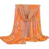 Spring and autumn new chiffon silk scarf, quality printing popular peacock silk scarf scarf source