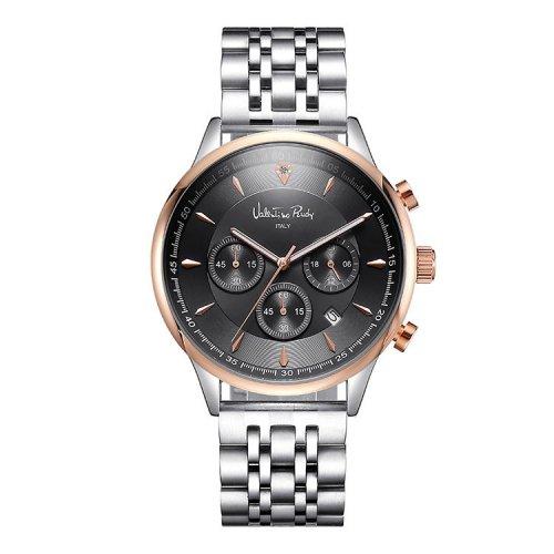 

[Valentino Rudy] Мужские часы Valentino Rudy с бриллиантами и металлическим корпусом VR6564B-BKWT FREE