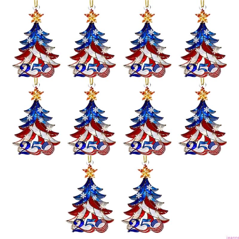 1pc 250th Anniversary Ornament Shatterproof Acrylic Christmas Tree Decoration For Home Holiday Party