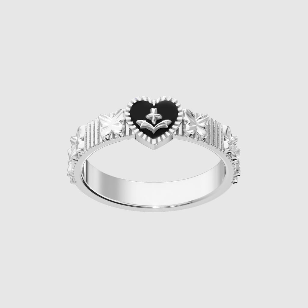 Musee.Art Heart Butterfly Miss Ring (C Type)