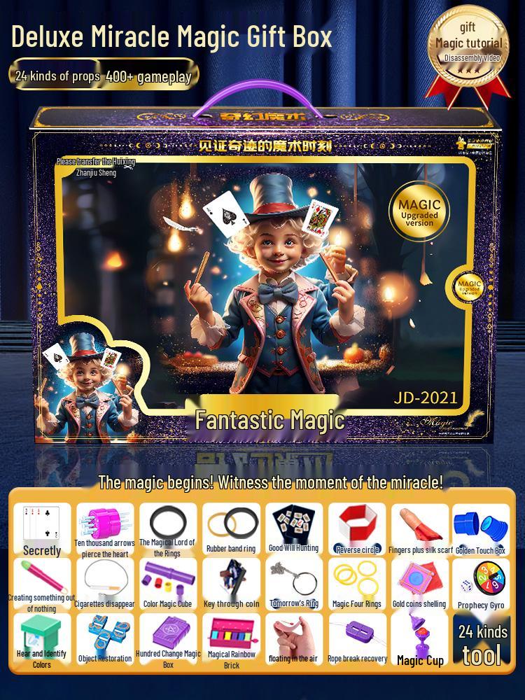 Children's Magic Tricks Gift Box Set for Boys and Girls - 2025 Children's Day