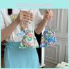 Cute Portable Floral Drawstring Storage Bag Ideal For Makeup And Everyday Essentials