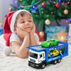 YongnKids Toy Car 1 Storage 2 Mini Tow Construction with LED Durable Alloy Boys and Christmas Gift Set, Vehicle, Cars, Truck, Carrier, Kids' Vehicle,