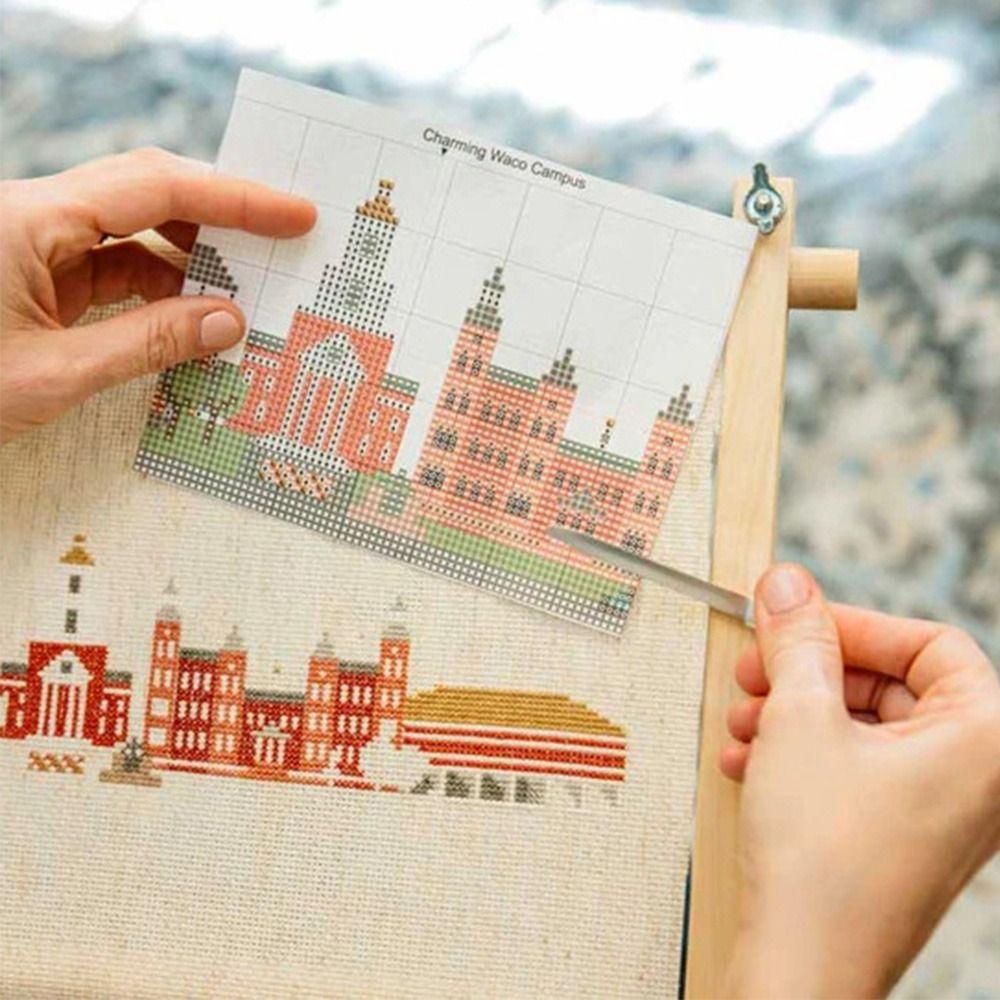 Portable Embroidery Stand Adjustable Angle Cross Stitch Stand Scroll Frame Holder Tapestry Work