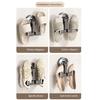 Wall Mounted Slipper Hook No Drilling Shoe Rack with Push-to-Lock Vacuum Seal Quick Dry Slipper Organizer Hook Waterproof Flip-Flops Hook for Bathroom