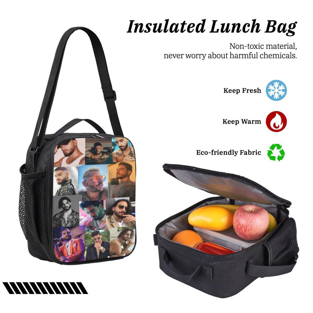 3Pcs Maluma Pretty Dirty Rapper Backpack Set for Children Pen Bags Bookbag Sets with Lunch Box For School Students Knapsack