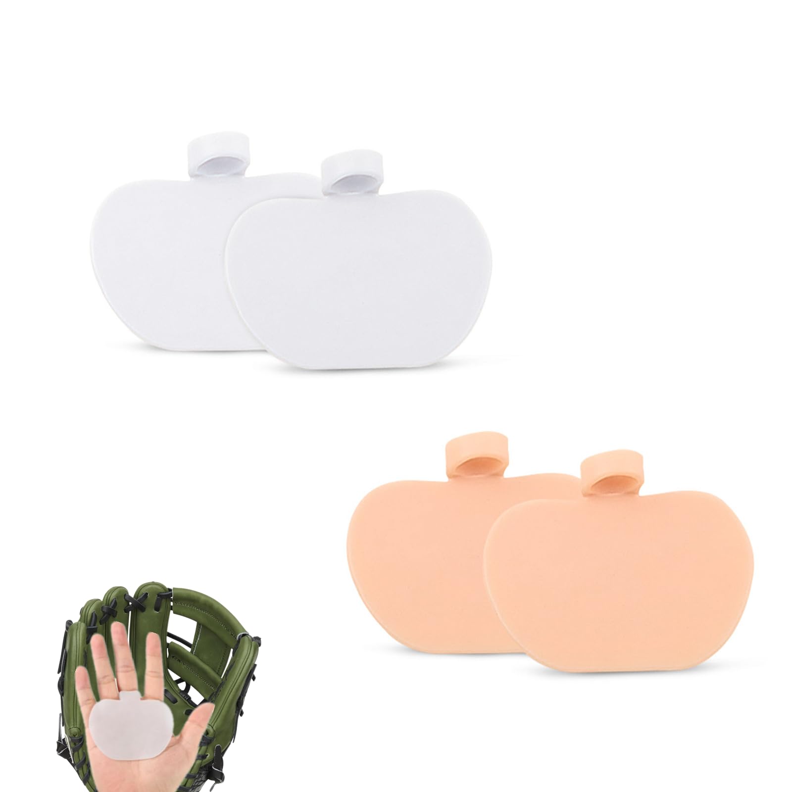 

Cbhoktyue Baseball Hand Guard Professional Baseball Palm Baseball Thumb Thumb Baseball Glove Shock Stop Pads for Baseball and Softball 4 Pieces Pads,