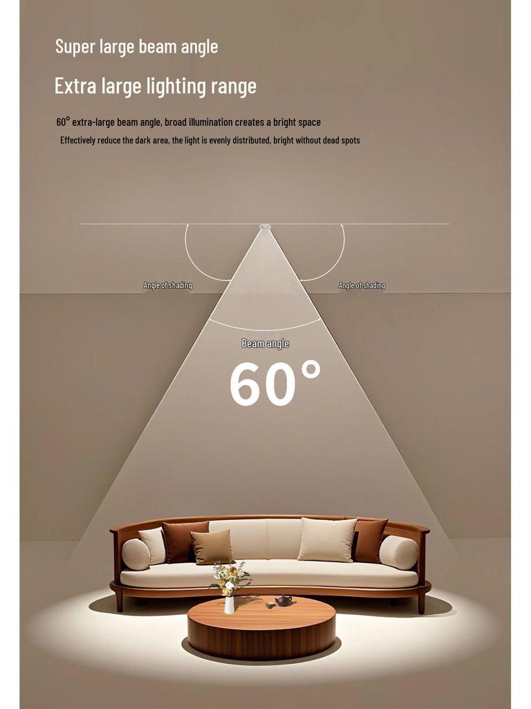 Full-Spectrum Anti-Glare Human Sensor Downlight for Home and Hotel Corridors