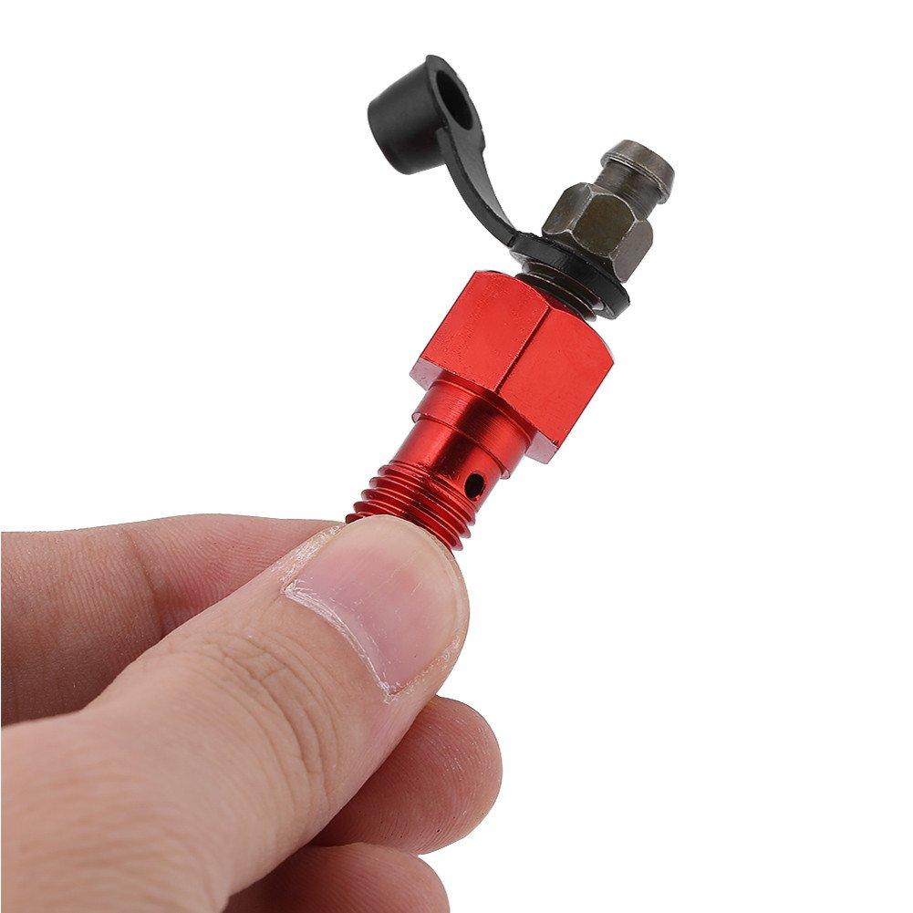 Banjo Bolt Nipple for Motorcycle, Motorcycle Banjo Bolt, Brake Master Bleed Screw, Aluminum Material,