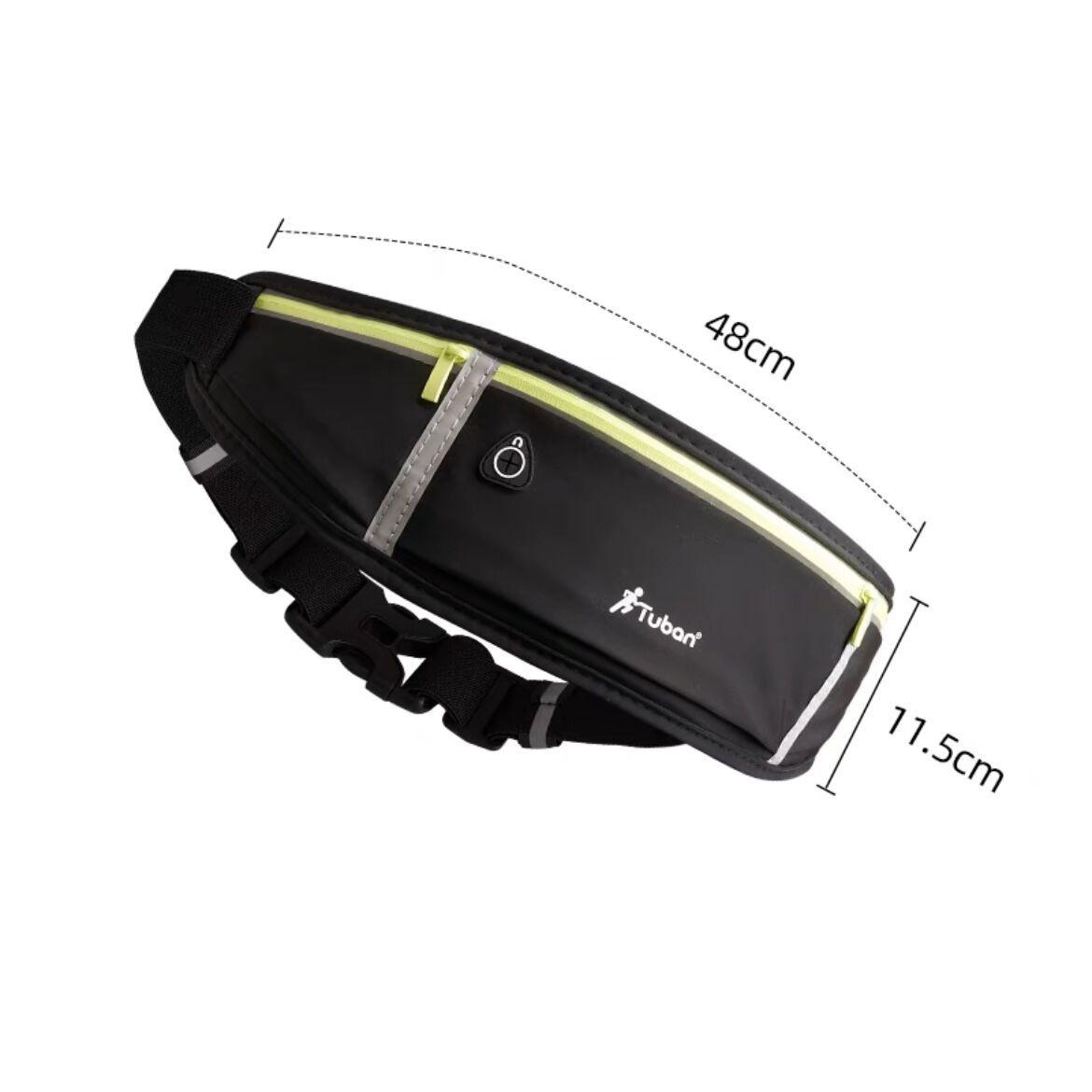 

Portable sports waist bag for men and women s running, mobile phone, outdoor hiking, fitness, and close fitting waist bag,A-DH чорний