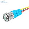 16mm Flat Metal Push Button Switch with LED Ring Light