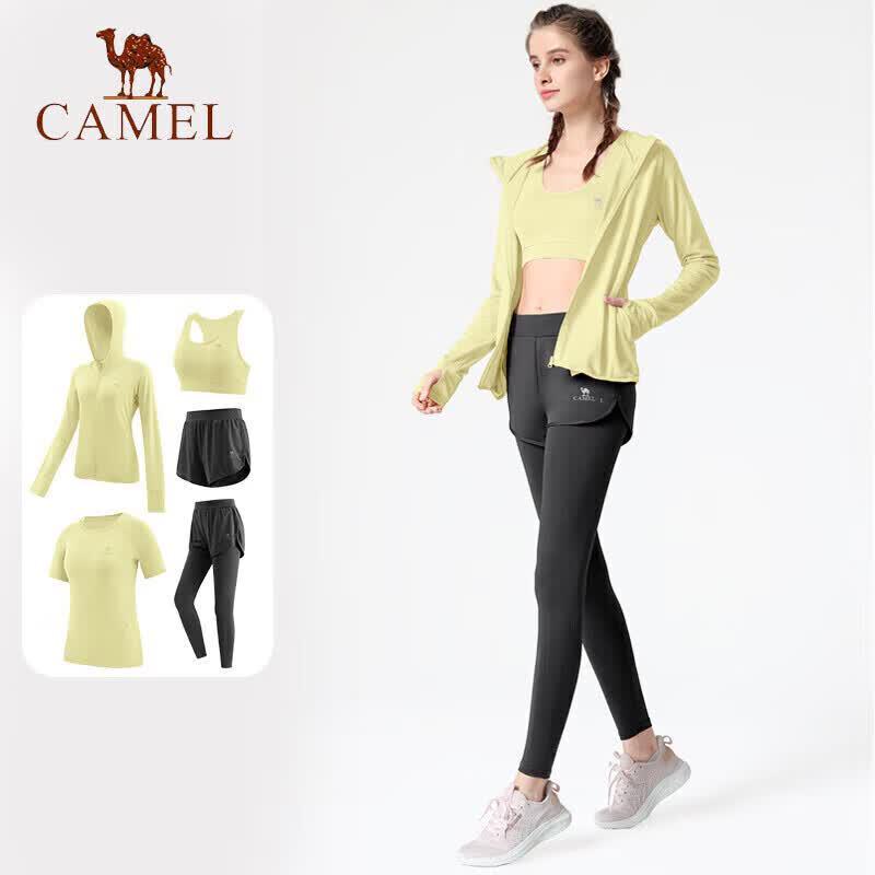 CAMEL Women s 5-Piece Yoga & Sports Suit XXXL