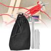Set da 5 Pezzi Acciaio Inossidabile Paracord Tessitura Cucitura Allacciatura Aghi Set Lavorazione Braccialetti Strumento Fai da Te