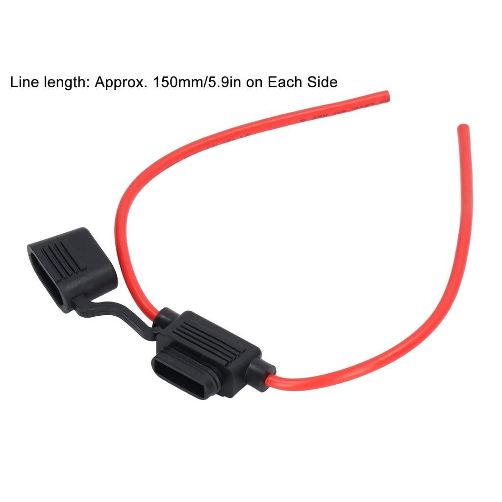 10 Sätze Inline-Sicherungshalter Kabelbaum Sicherungshalter ATC ATO Inline Automobil-Sicherungshalter (18AWG 10A)