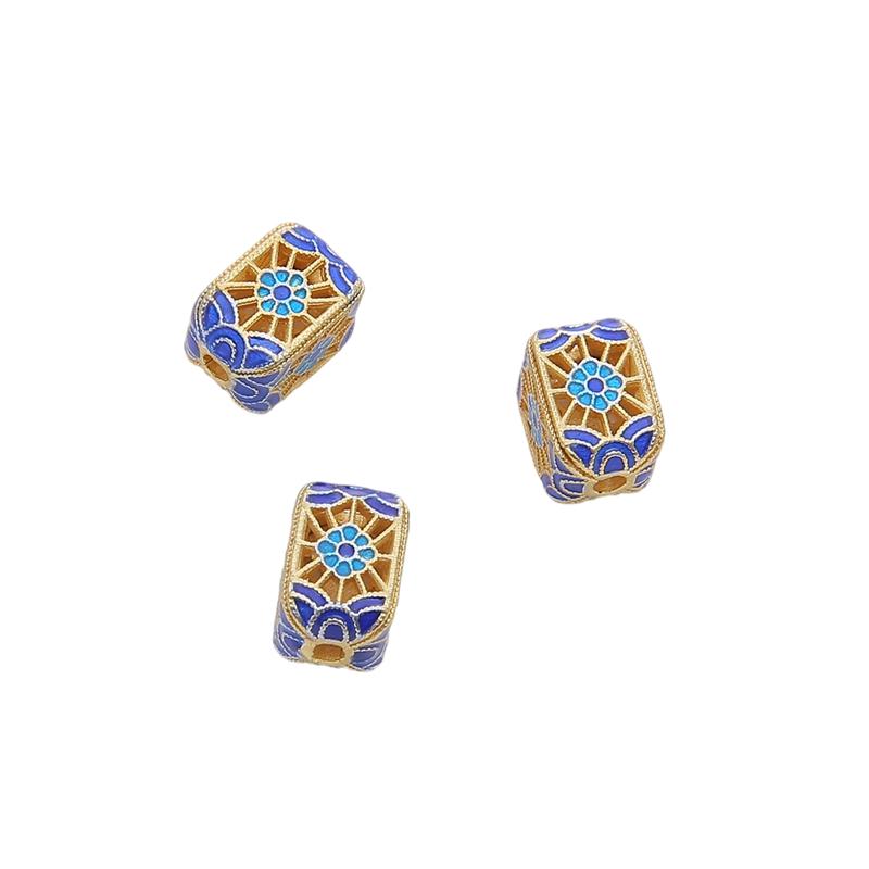 Copper Cloisonn Beads Charm Accessories For DIY Jewelry Making Bracelet Earring Necklace