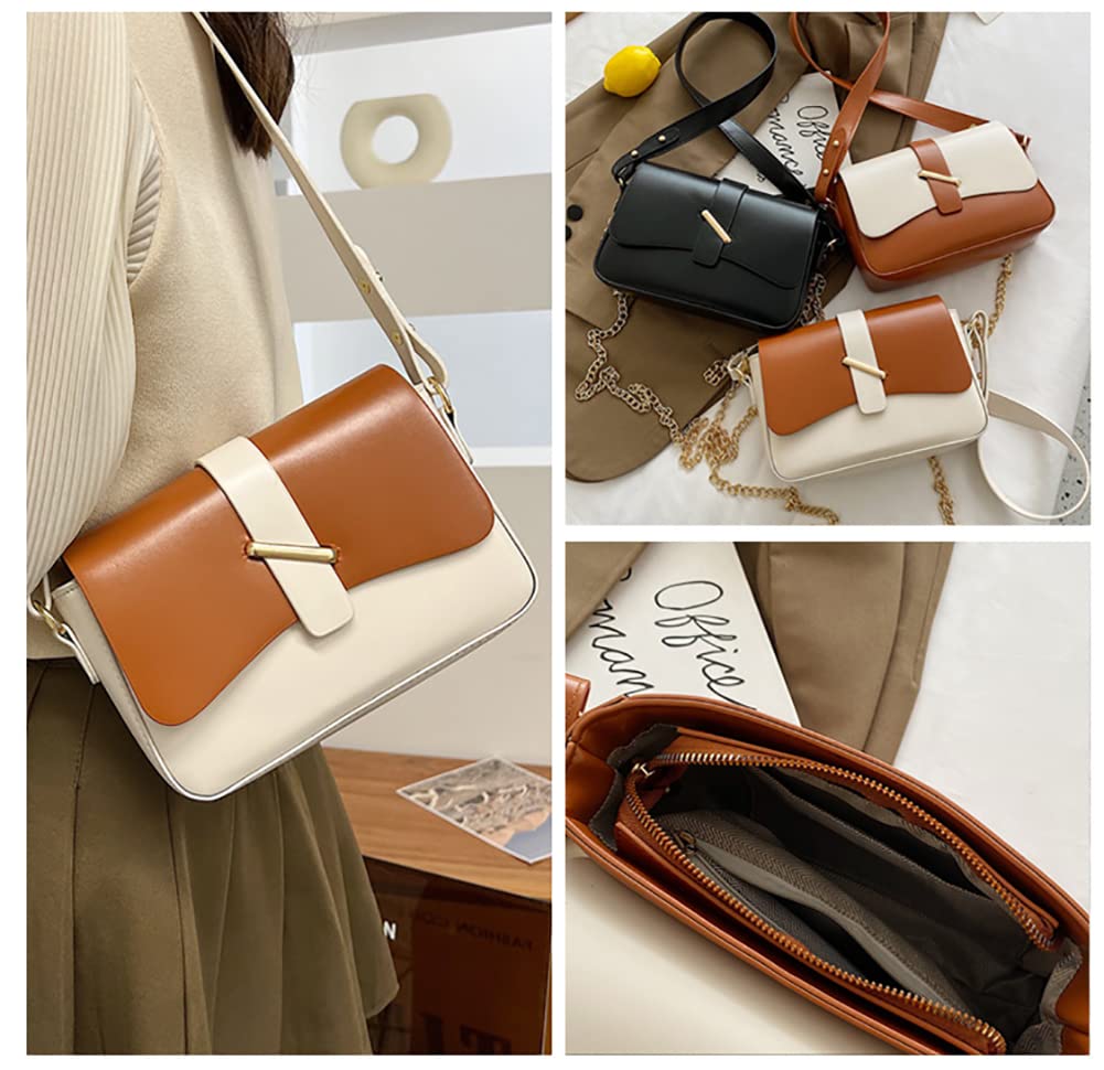 SRG FASHION Women's Shoulder Bag, Crossbody Bag, 2-Way Handbag, Small, Zippered, Multi-Storage, Lightweight, Perfect for Commuting or School, with