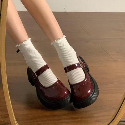 2025 Mary Janes im britischen Stil mit hohem Absatz und dicker Sohle – Vielseitiges Damen-Schuhwerk für Frühling/Herbst